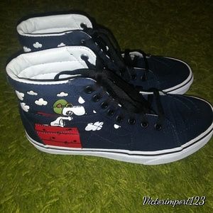 VANS Peanut men's hi8 Navy canvas Sz 6 Women's 7.5